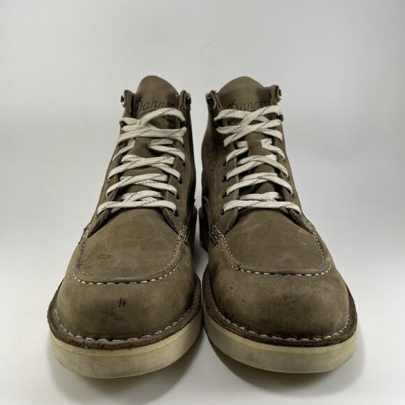 DANNER Bull Run Lux Moc Toe 6" Leather Boots Womens Size 9.5 M Brown Wedge Sole - Picture 2 of 11